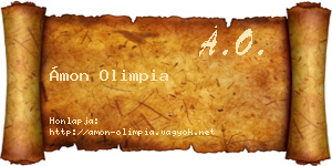 Ámon Olimpia névjegykártya